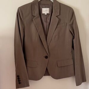 LOFT Petites Women's Taupe Blazer Size 4P